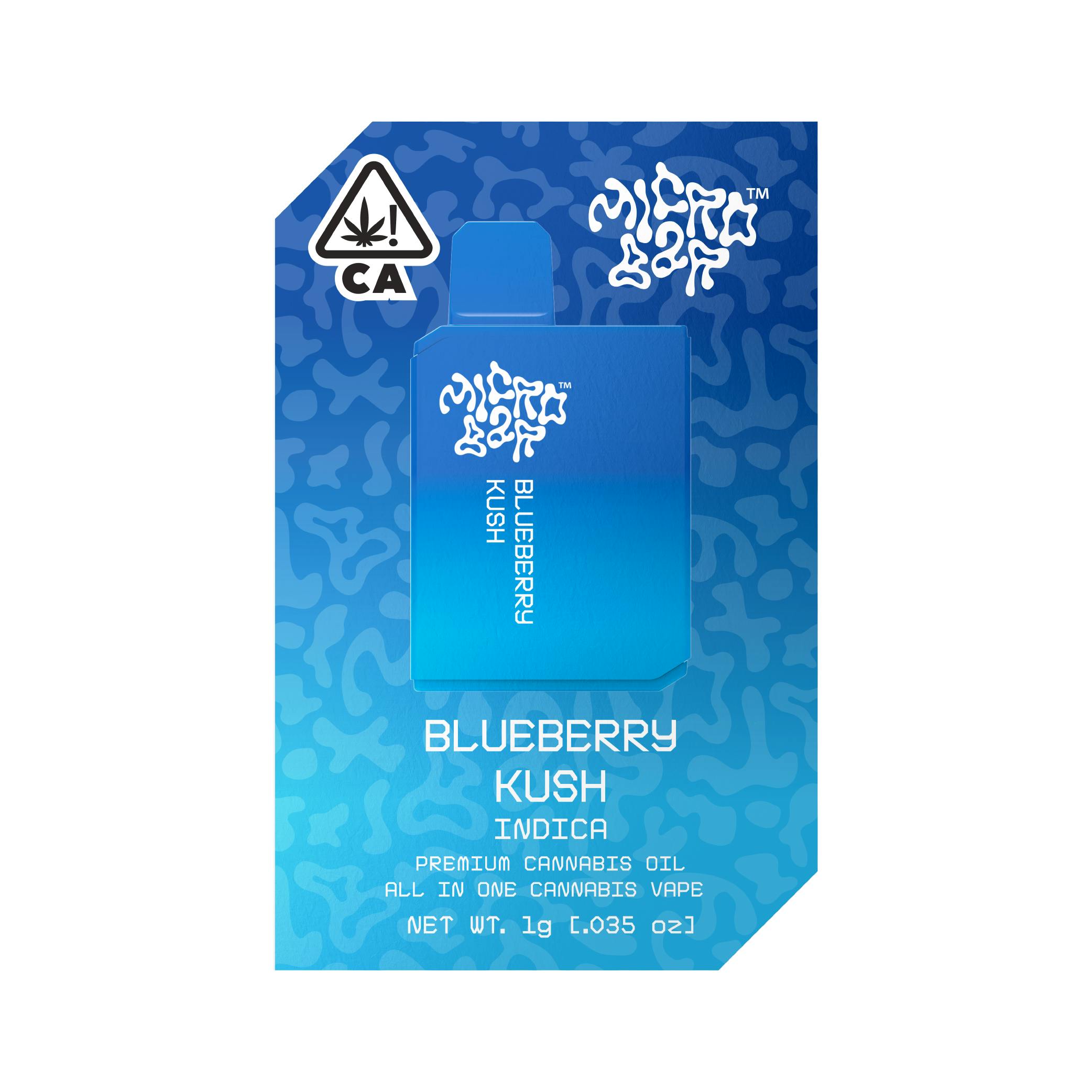 blueberry kush disposable vape MICROBAR - Blueberry Kush | 1g AIO
