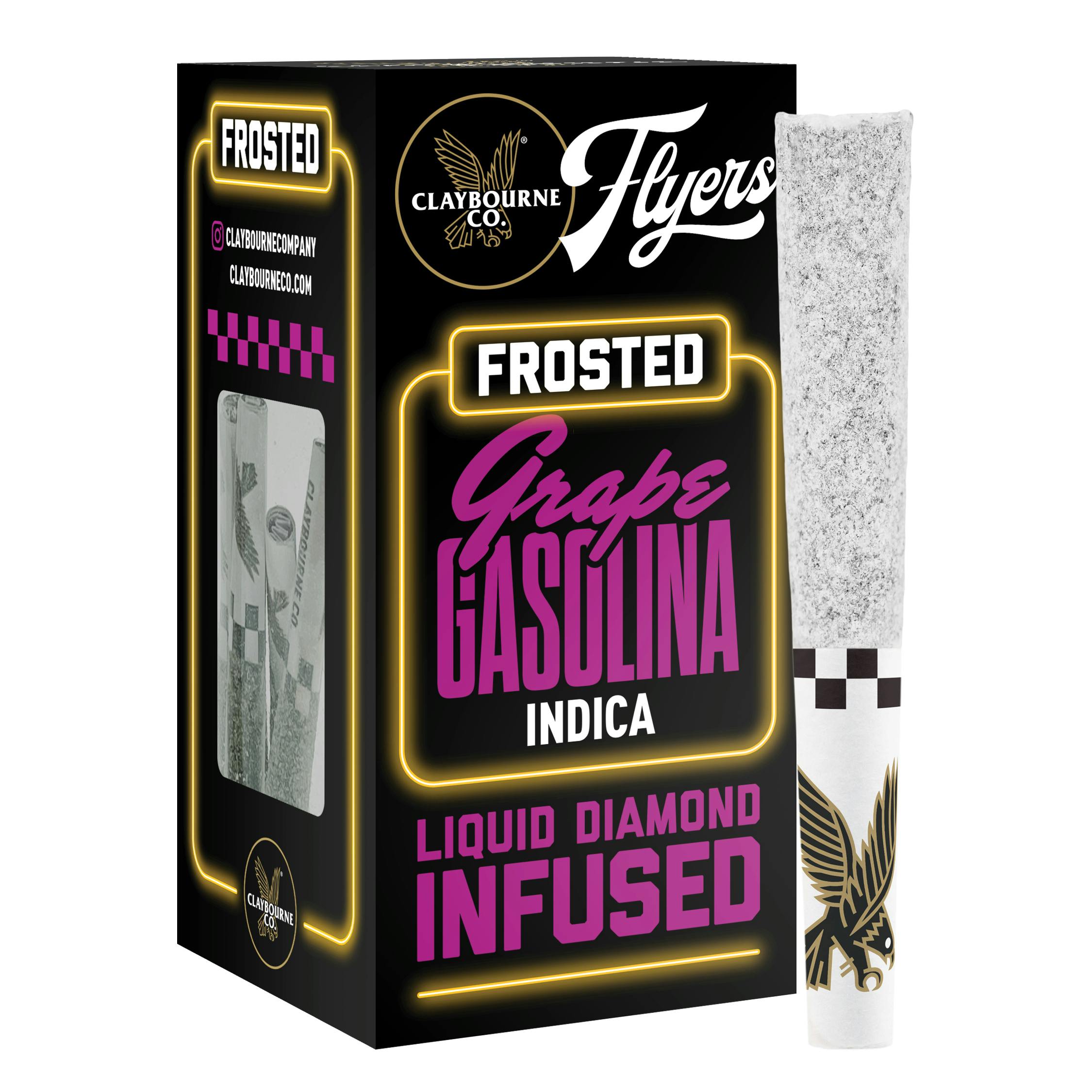 GRAPE GASOLINA FROSTED FLYERS 5-PACK INFUSED PRE-ROLLS