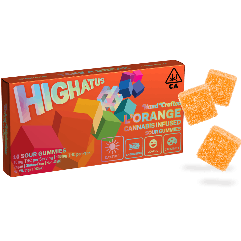 L'Orange Infused Sour Gummies - 100mg