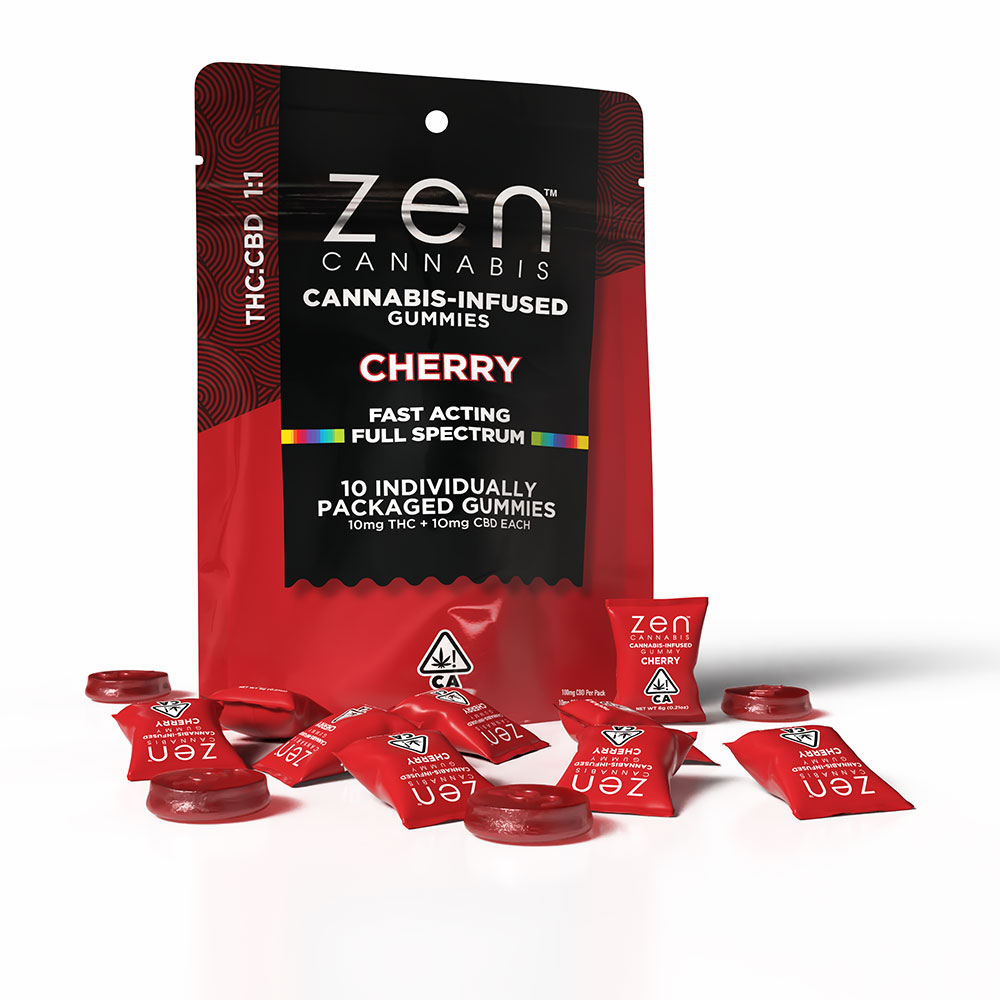 Cherry 1:1 THC: CBD - 100mg | 10-Pack