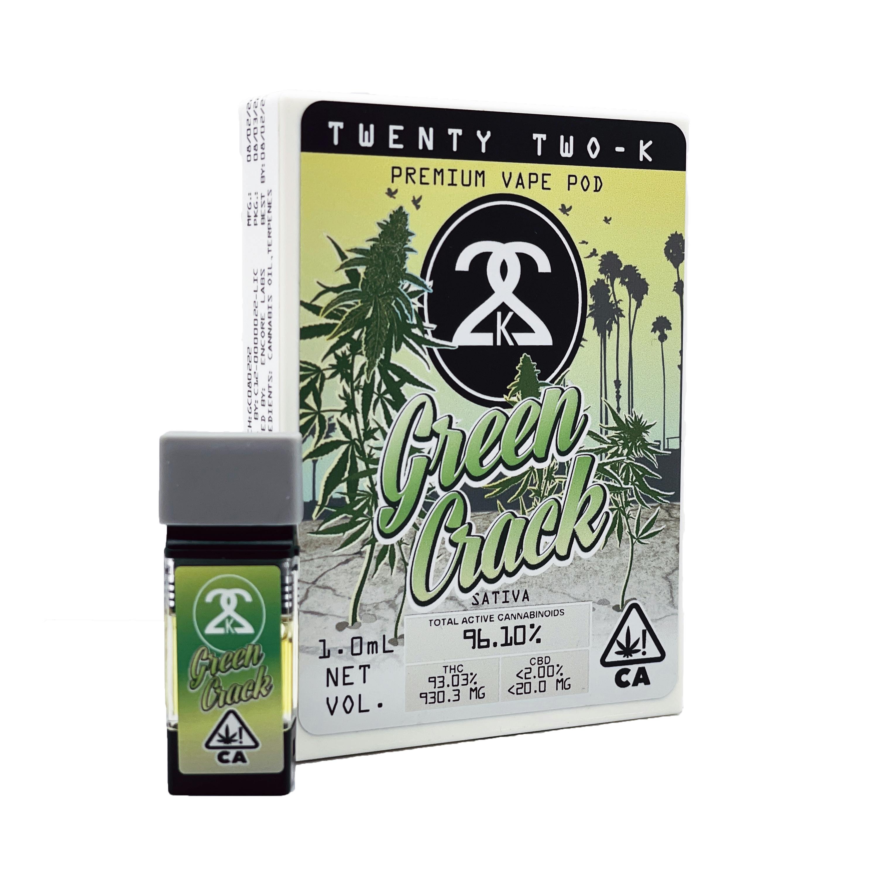 22K - Green Crack | 1g | Torrey Holistics