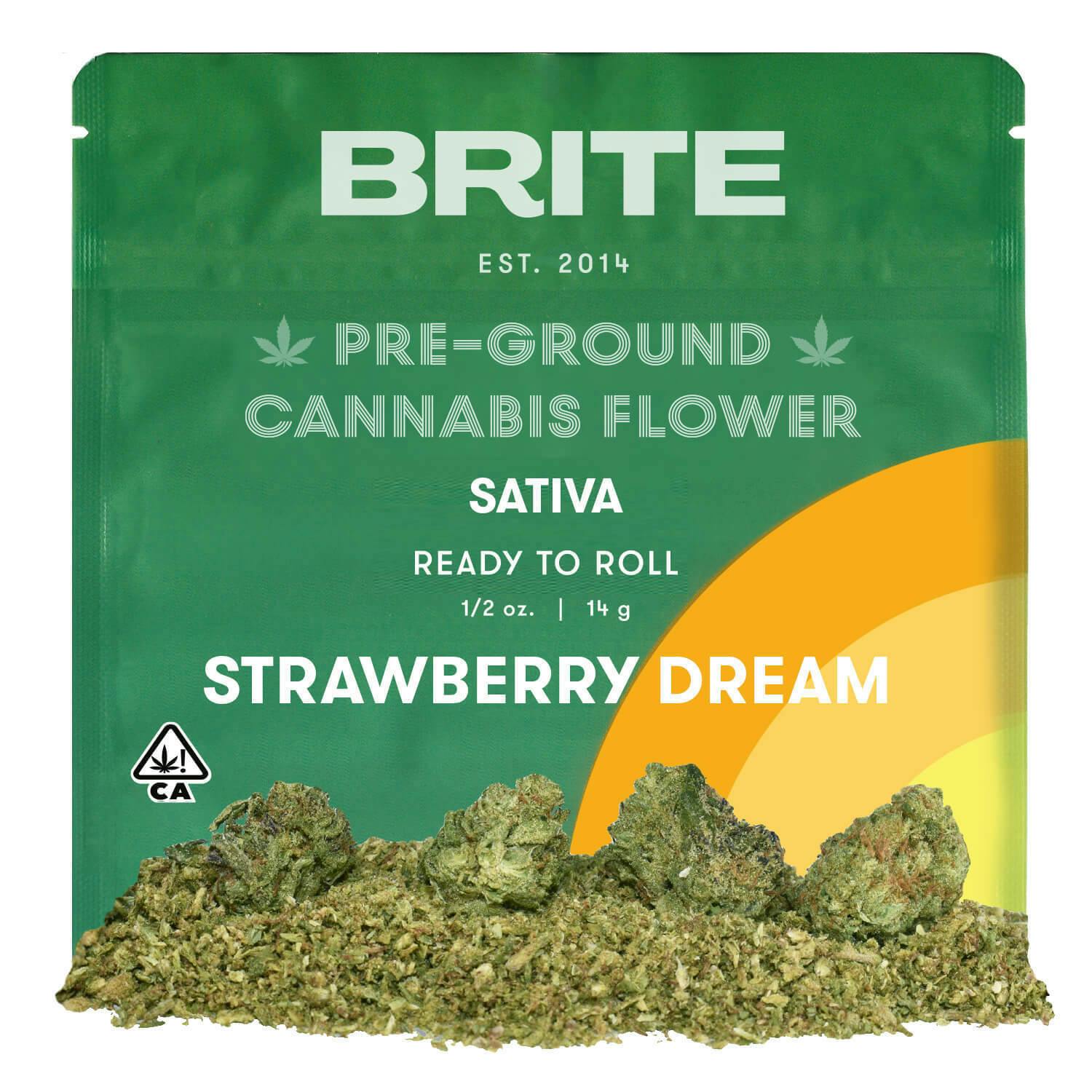 BRITE LABS - Strawberry Dream Pre-Ground Flower - 14g | Mammoth