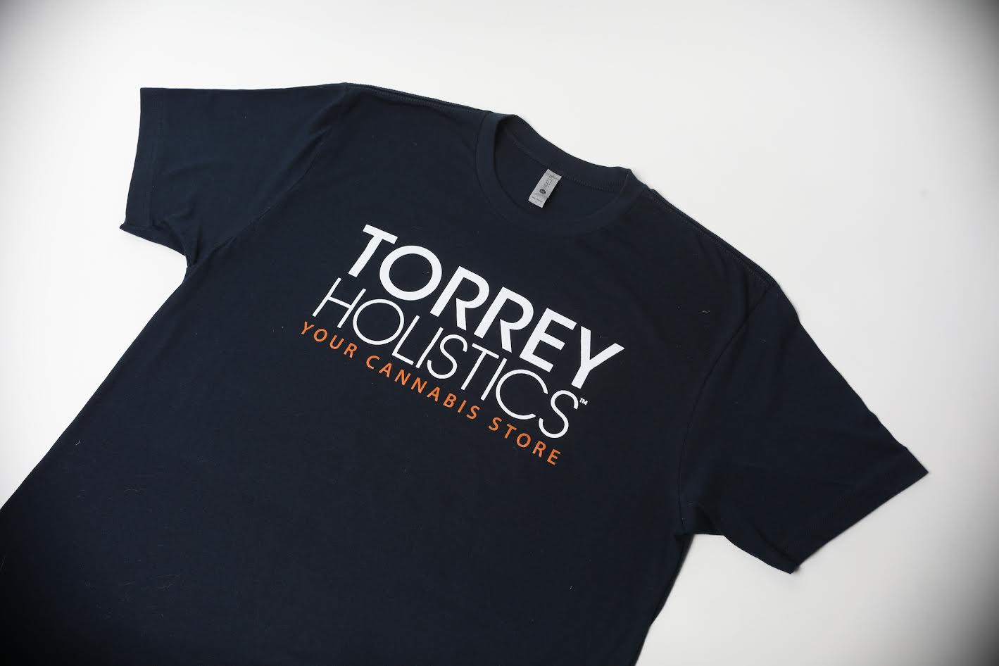 NAVY TORREY LOGO TEE | SMALL