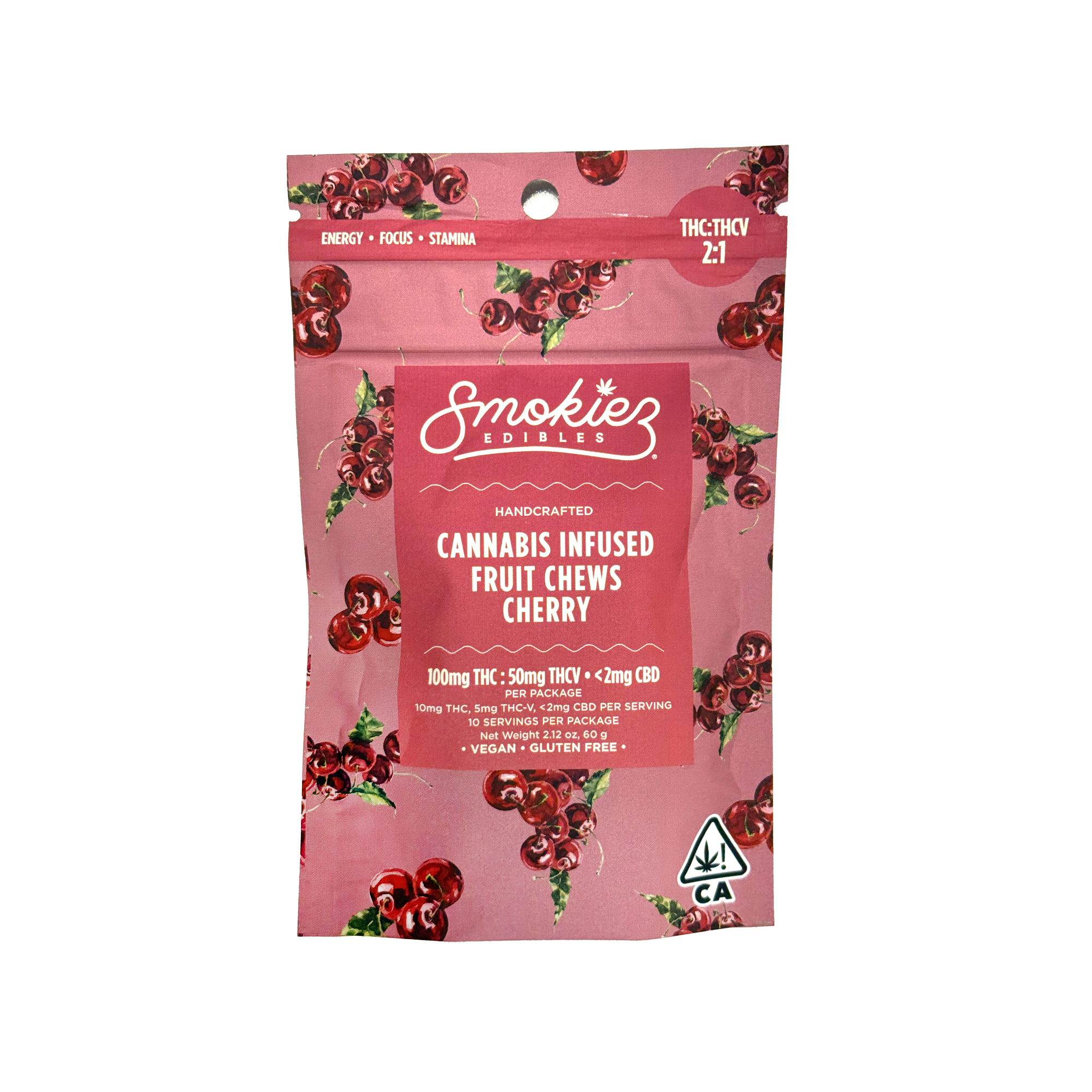 Smokiez — CHERRY 2:1 THC: THCV - 100MG (10-PACK)