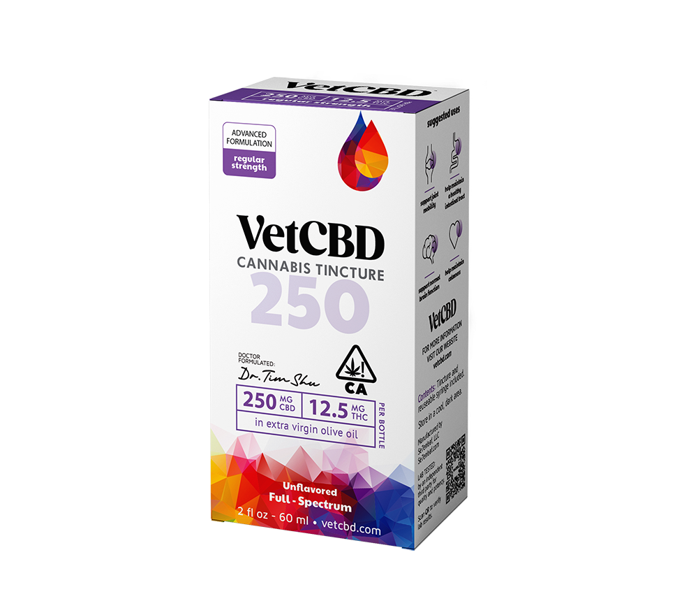 VetCBD Regular Strength 20:1 (CBD:THC) Tincture - 250mg CBD/12.5mg THC
