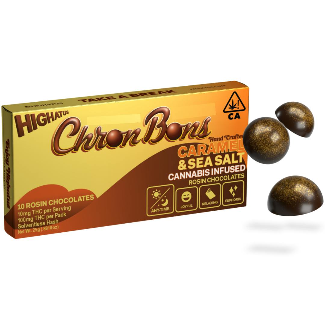 Highatus — CHRONBONS - CARAMEL & SEA SALT - 100 MG - 10 PACK