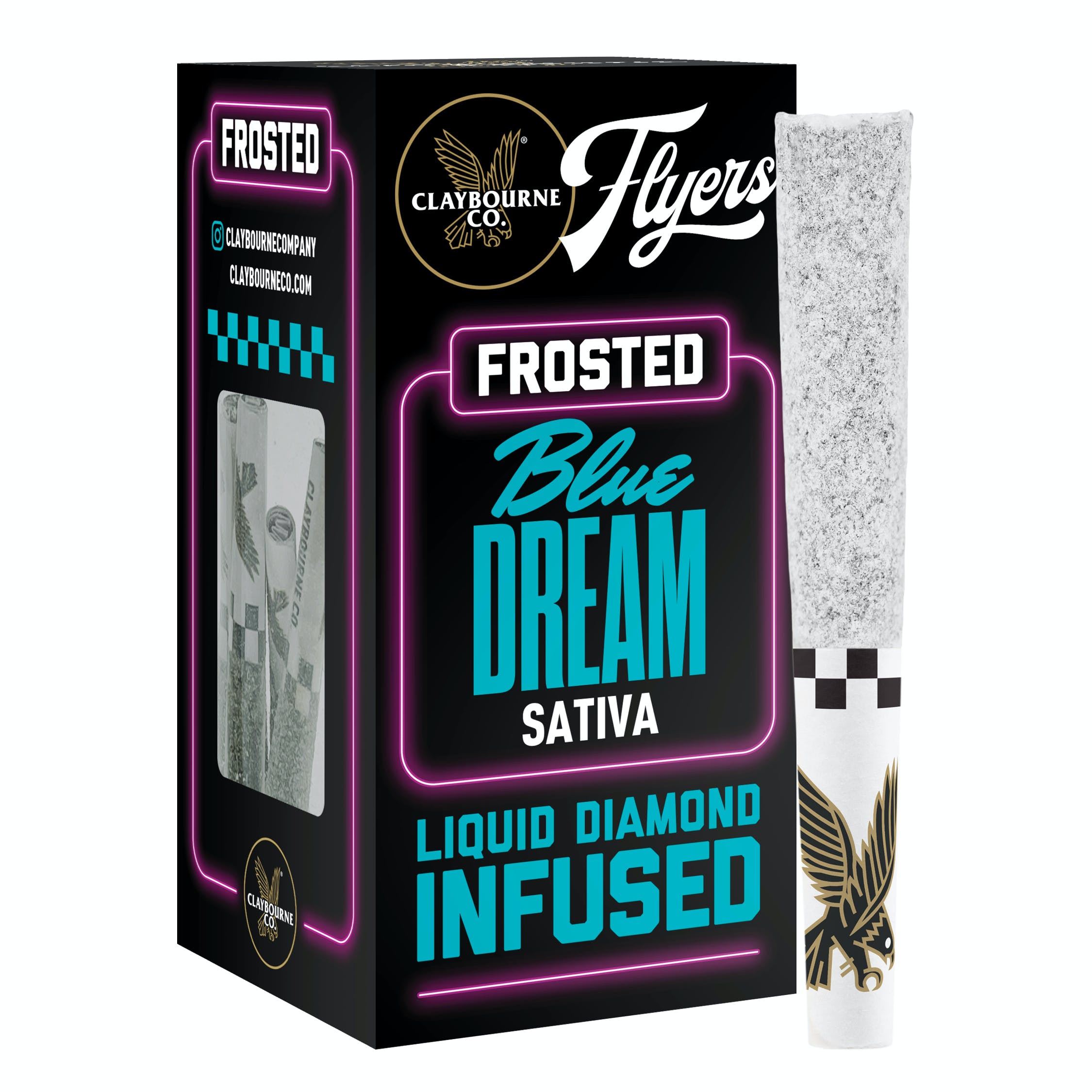 BLUE DREAM FROSTED FLYERS 5-PACK INFUSED PRE-ROLLS