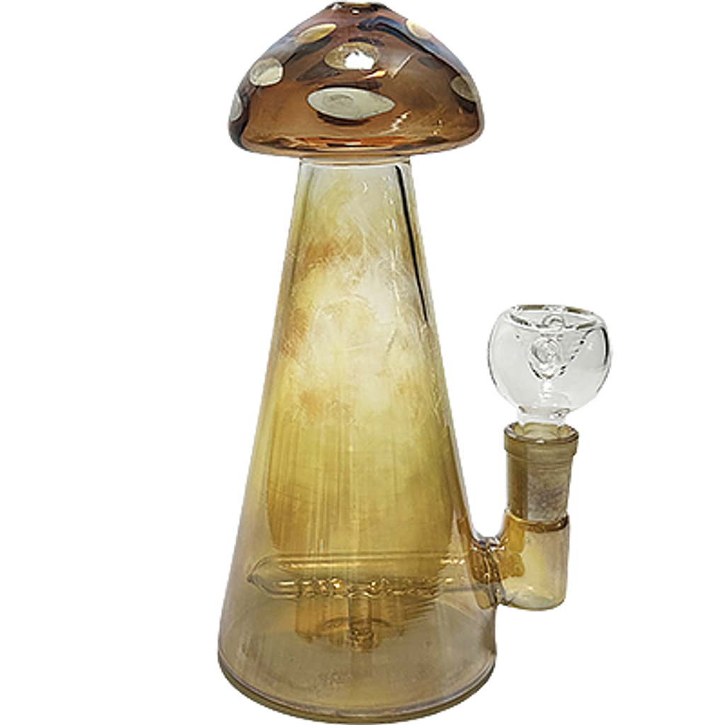 7" INLINE PERC MUSHROOM BONG | ASSORTED