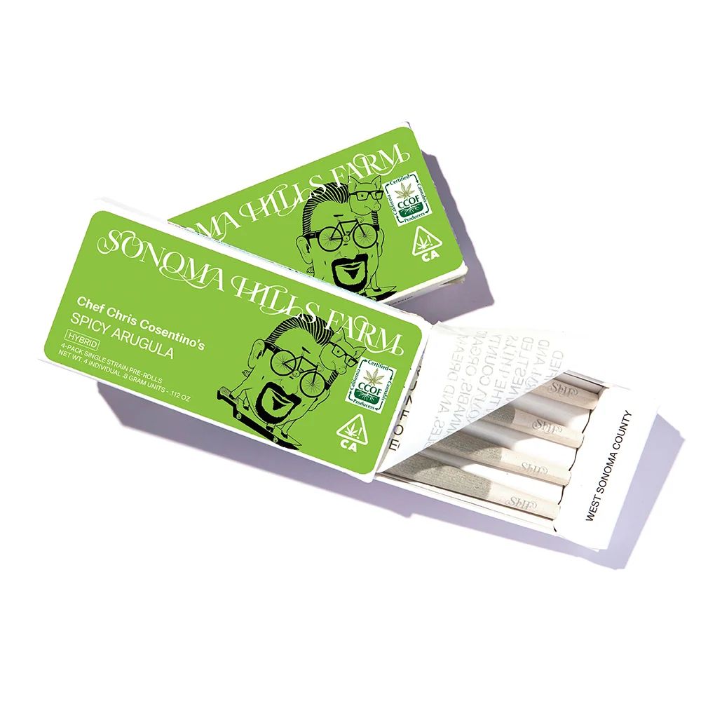SONOMA HILLS SPICY ARUGULA 3.2G 4-PACK PRE-ROLLS