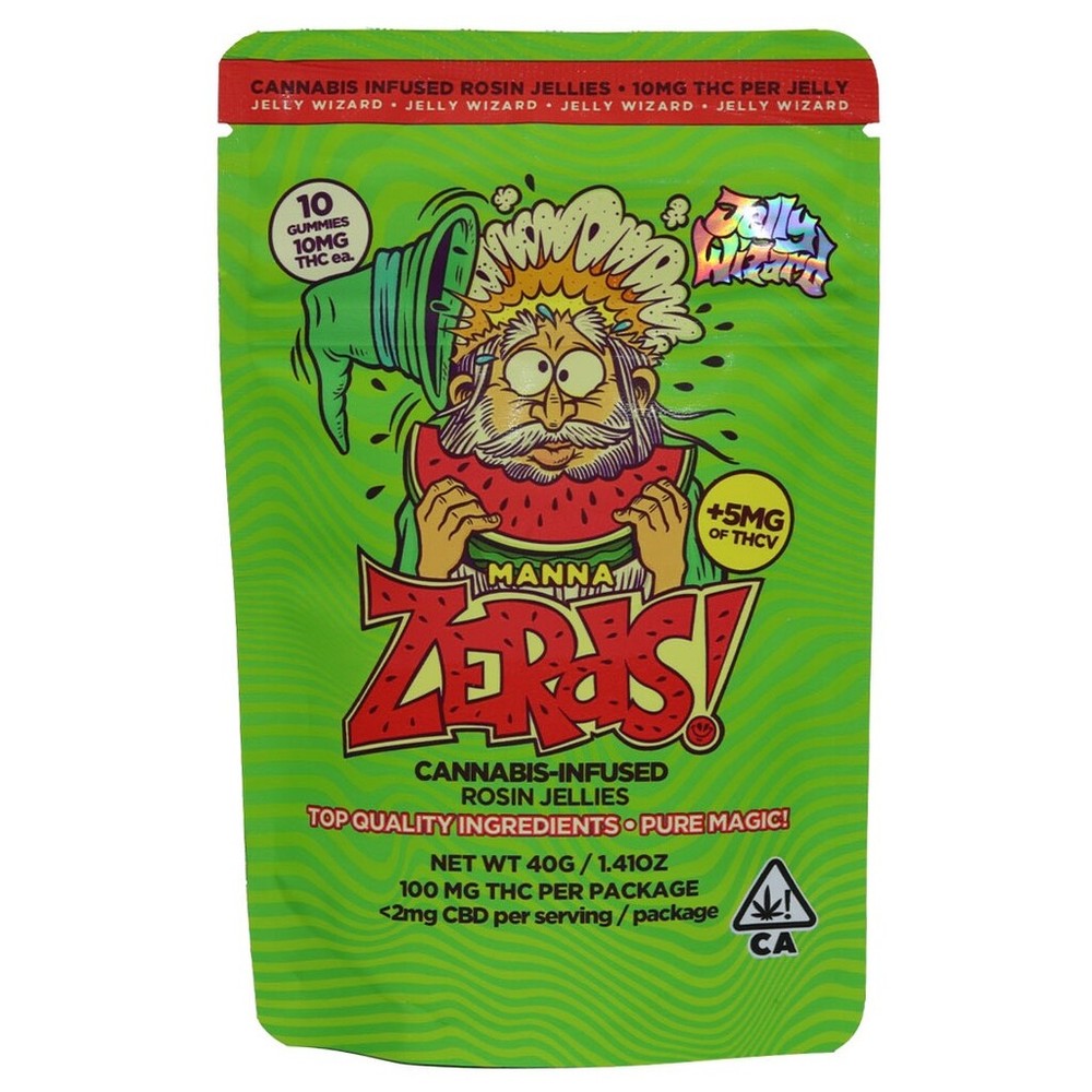 JELLY WIZARD SOUR WATERMELON THCV ZERDS GUMMY 100 MG (10-PACK)