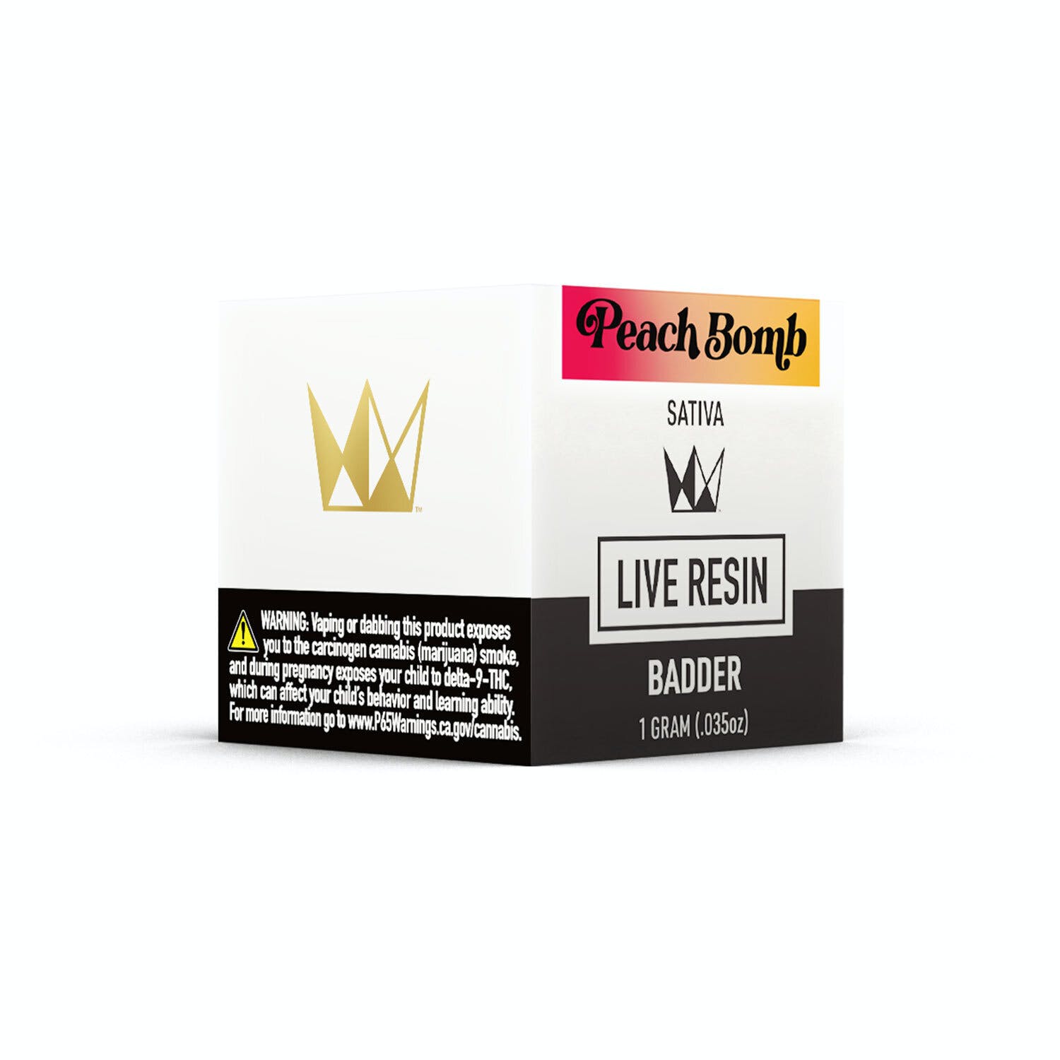 PEACH BOMB LIVE RESIN BADDER I 1G