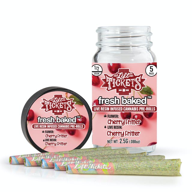 LIFT TICKETS - CHERRY FRITTER X CHERRY FRITTER 5-PACK INFUSED PRE