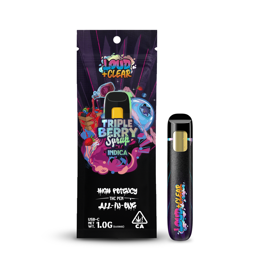 LOUD + CLEAR - Triple Berry Syrup | 1g AIO | Torrey Holistics