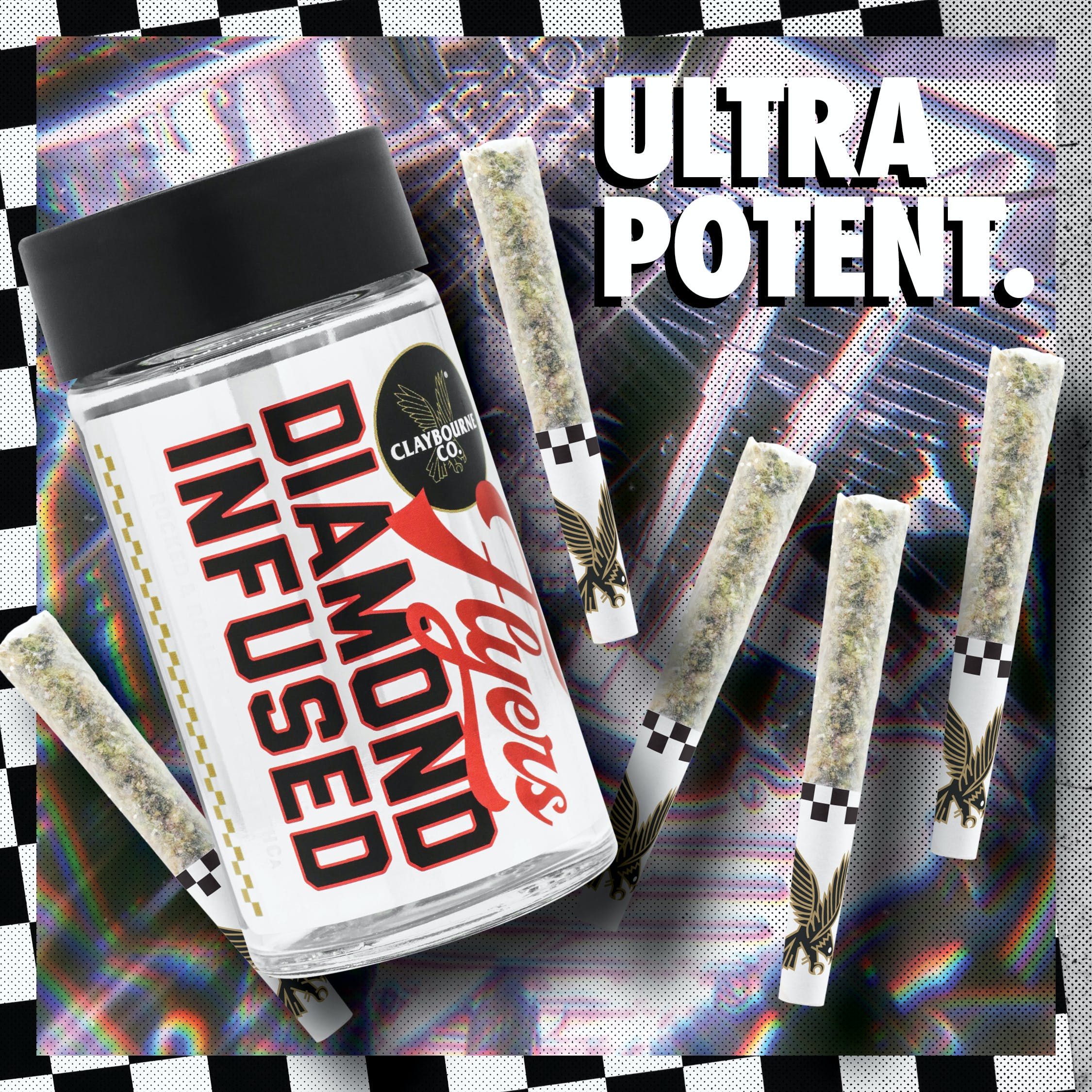 DURBAN POISON FLYERS DIAMOND INFUSED 5-PACK PRE-ROLLS