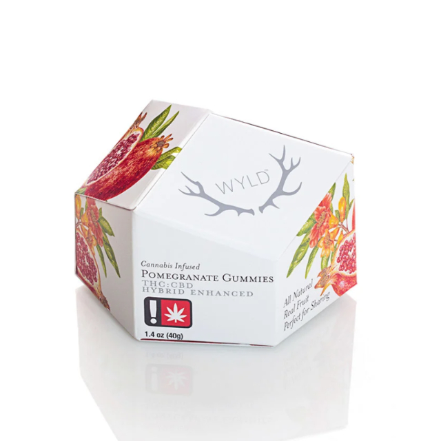 Wyld: POMEGRANATE 1:1 THC:CBD - 100 MG - 10 PACK