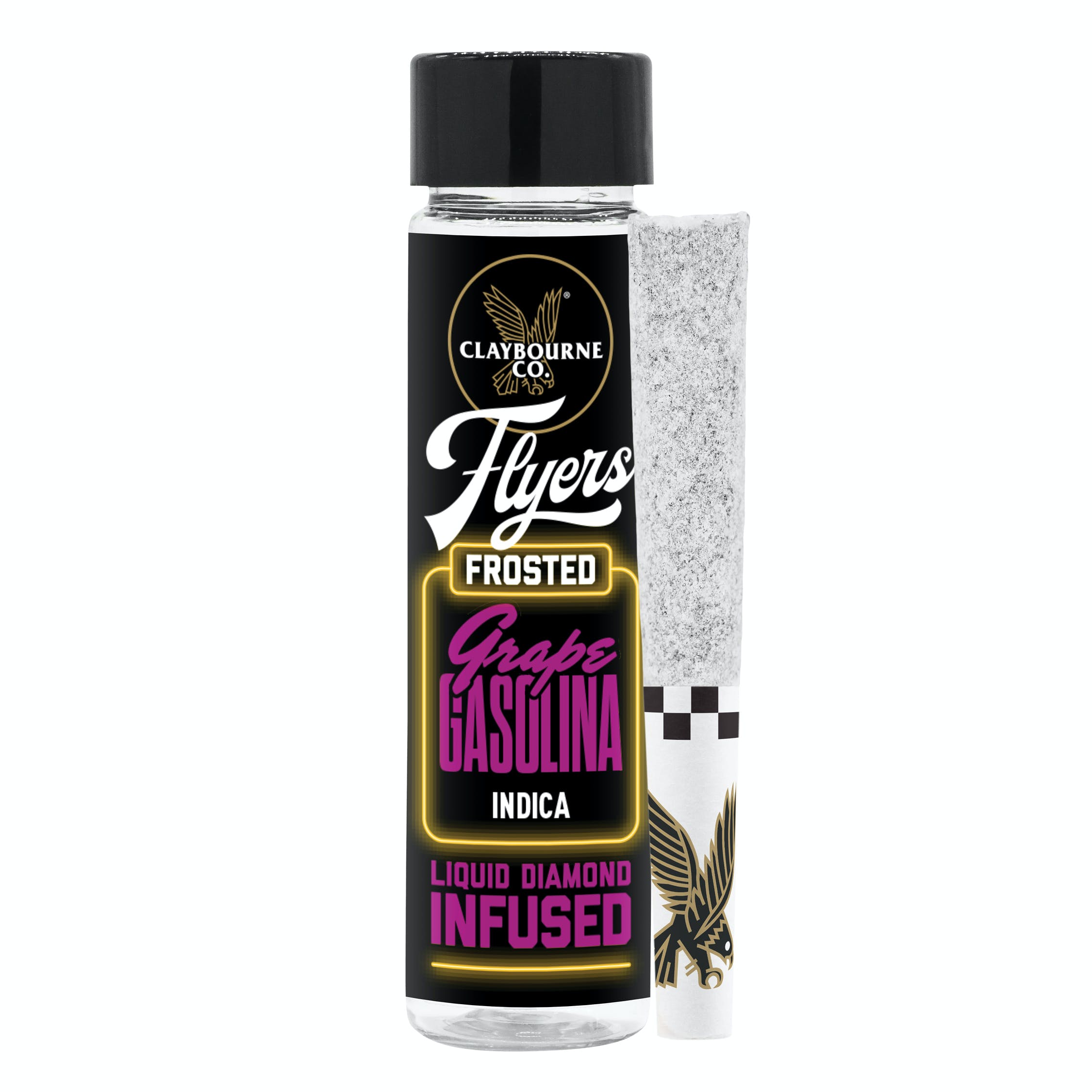 GRAPE GASOLINA FROSTED FLYERS 2-PACK INFUSED PRE-ROLLS