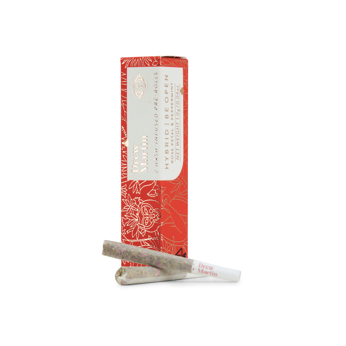 ROSE PETAL & PEPPERMINT HASH INFUSED 2-PACK PRE-ROLLS
