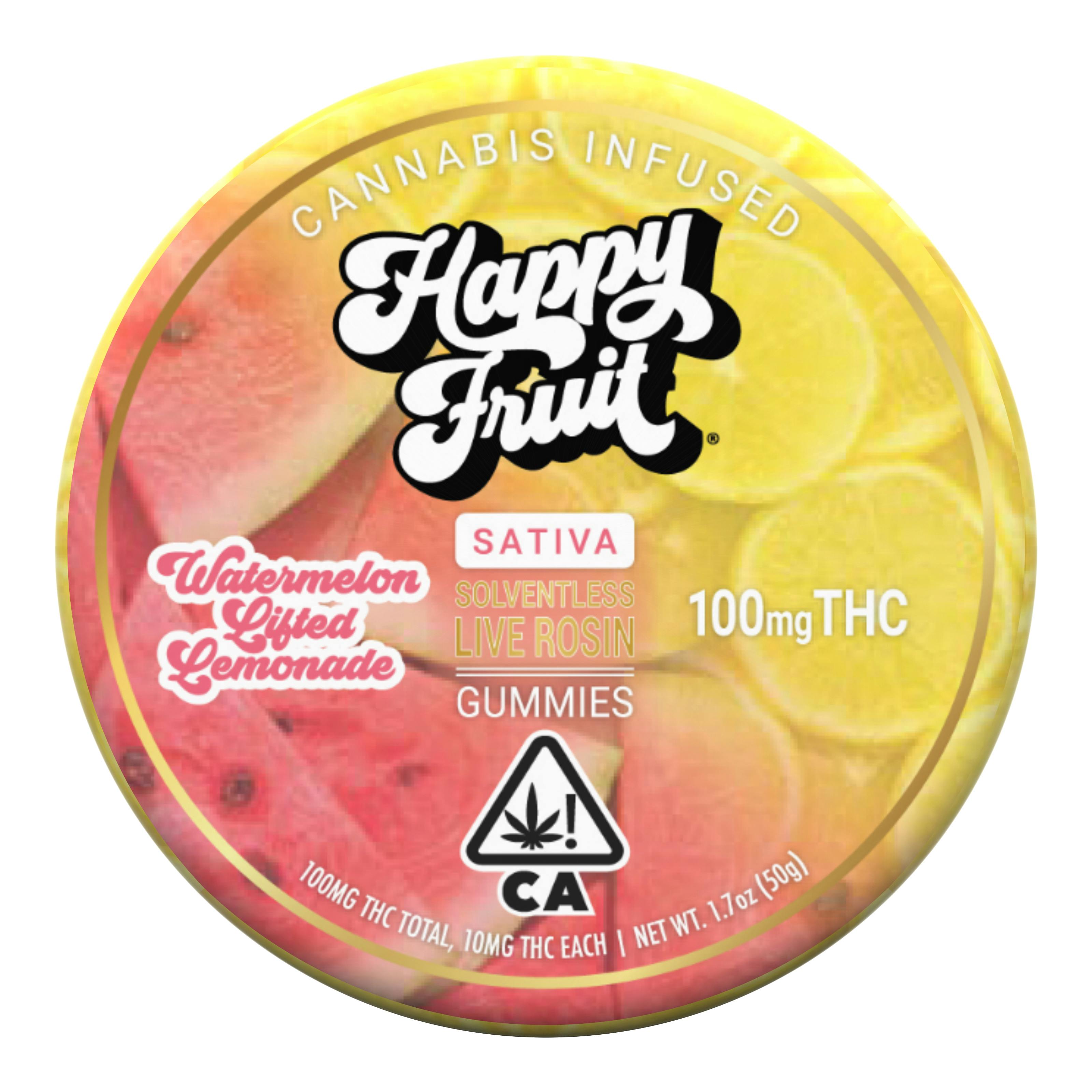Watermelon Lifted Lemonade Rosin Gumies - 100mg