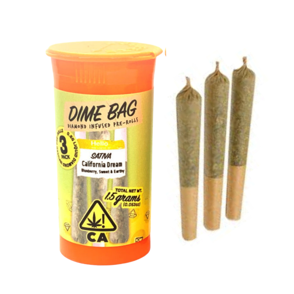CALIFORNIA DREAM DIAMOND INFUSED 3-PACK PRE-ROLLS