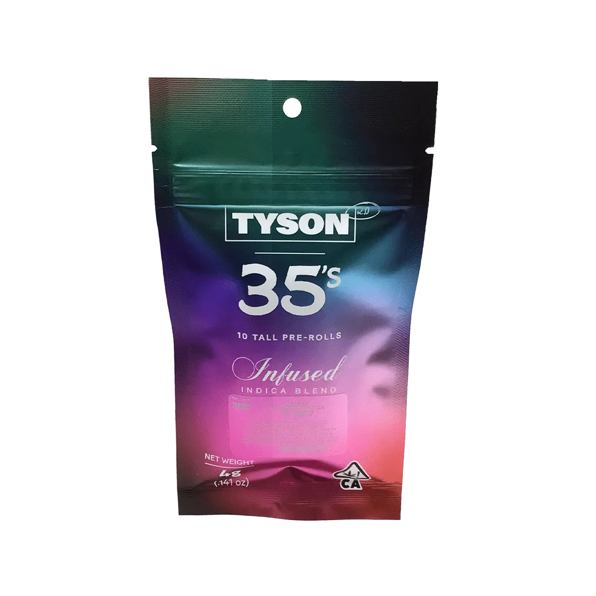 Tyson 35's Knockout Indica 10 -Pack Pre-Rolls - 4g
