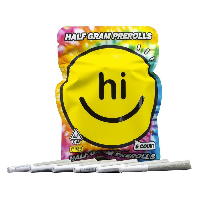 HI CANNA RAINBOW RUNTZ FLOWER PREROLL PACK 3 G (6-PACK)