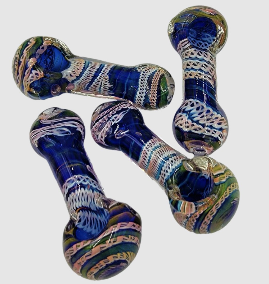 3.5" DOUBLE GOLD FUMED PIPE