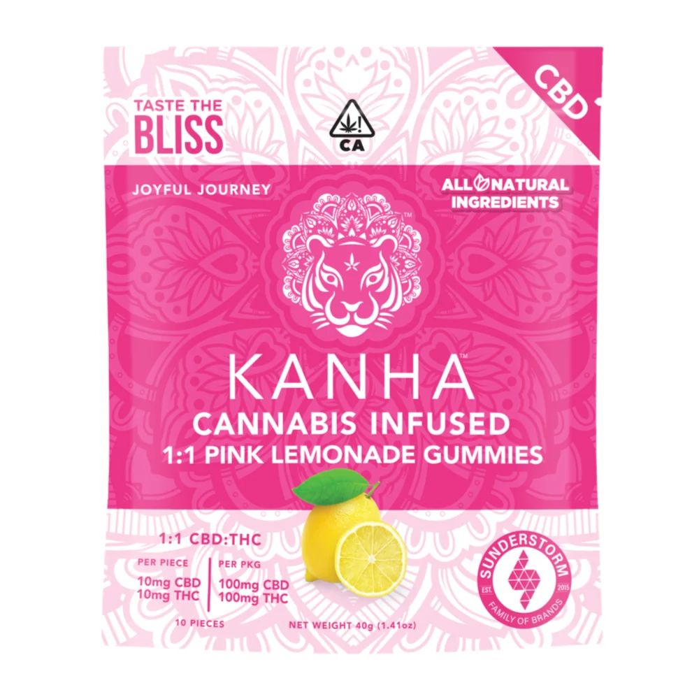 KANHA: Pink Lemonade - - 100CBD:100THC