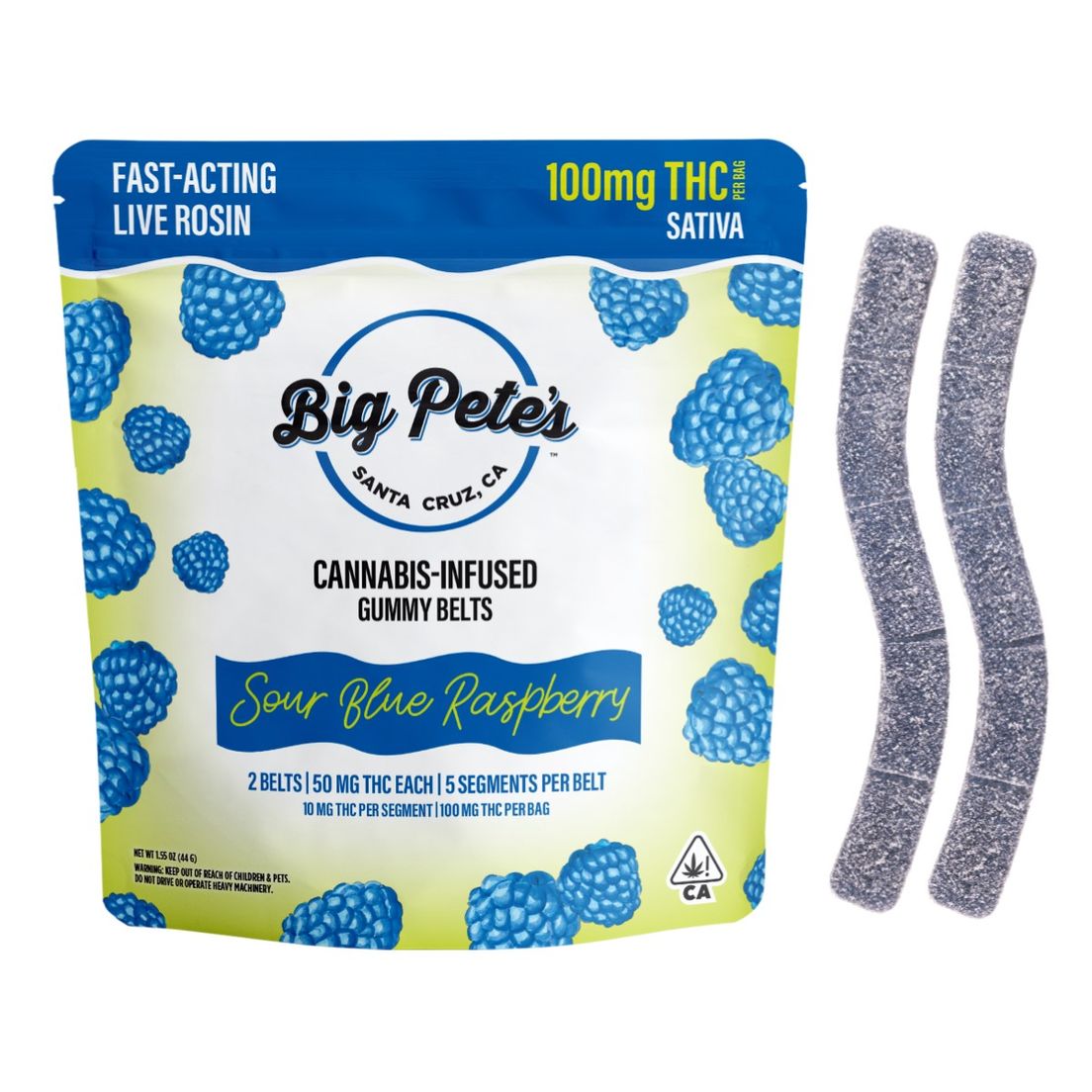Big Pete's: Sour Blue Raspberry Belts