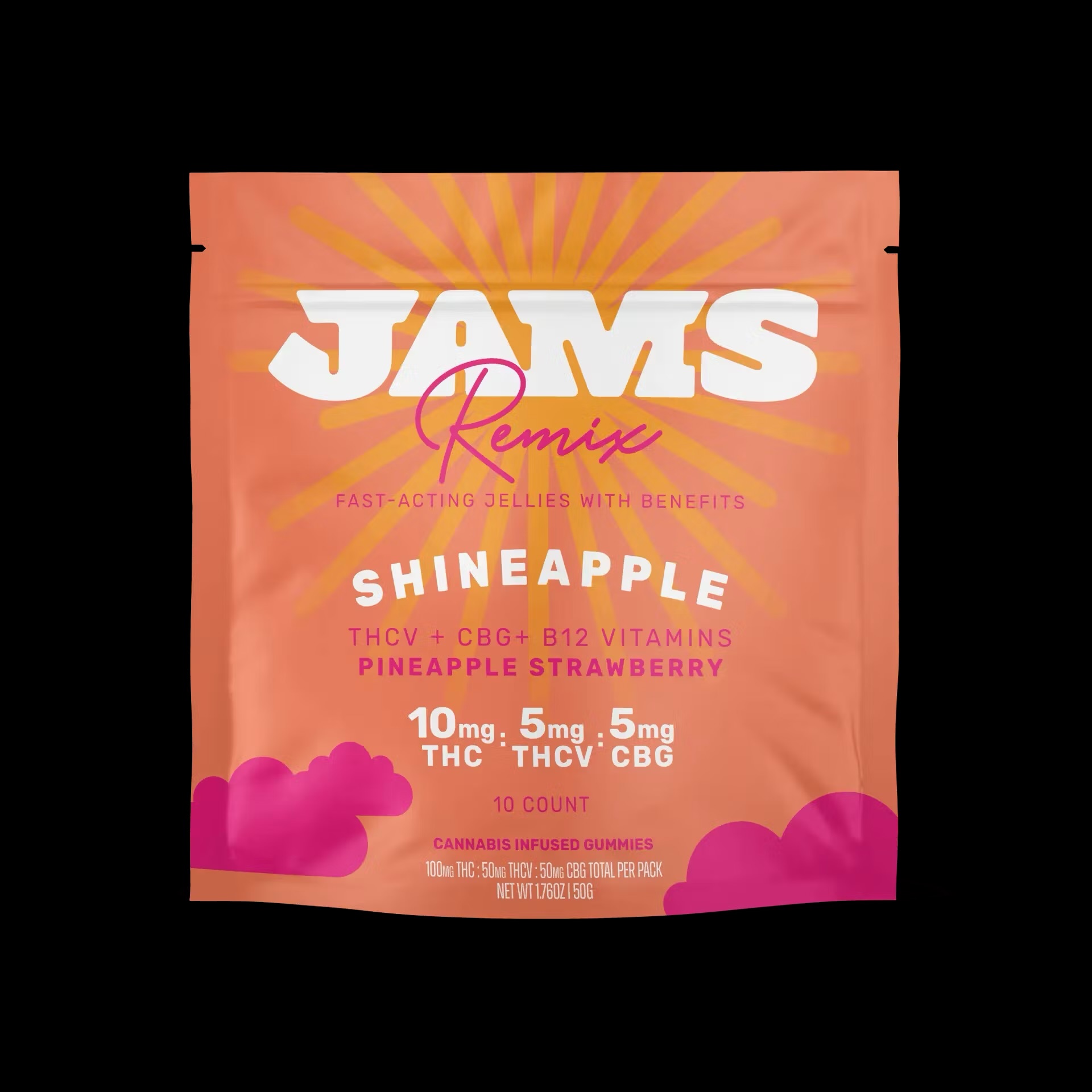 Jams Jellies Remix - Shineapple (Pineapple Strawberry) - 100 mg