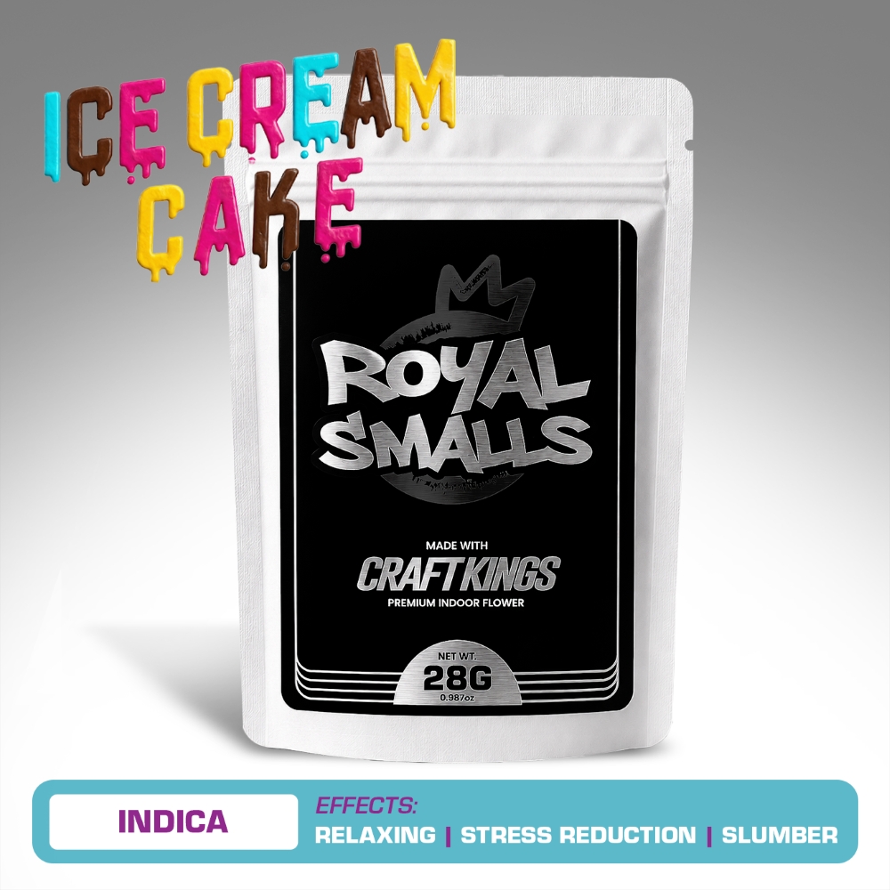 CRAFT KINGS ROYAL SMALLS | ICE CREAM CAKE | 28G FLOWER - 1oz in Cliffwood