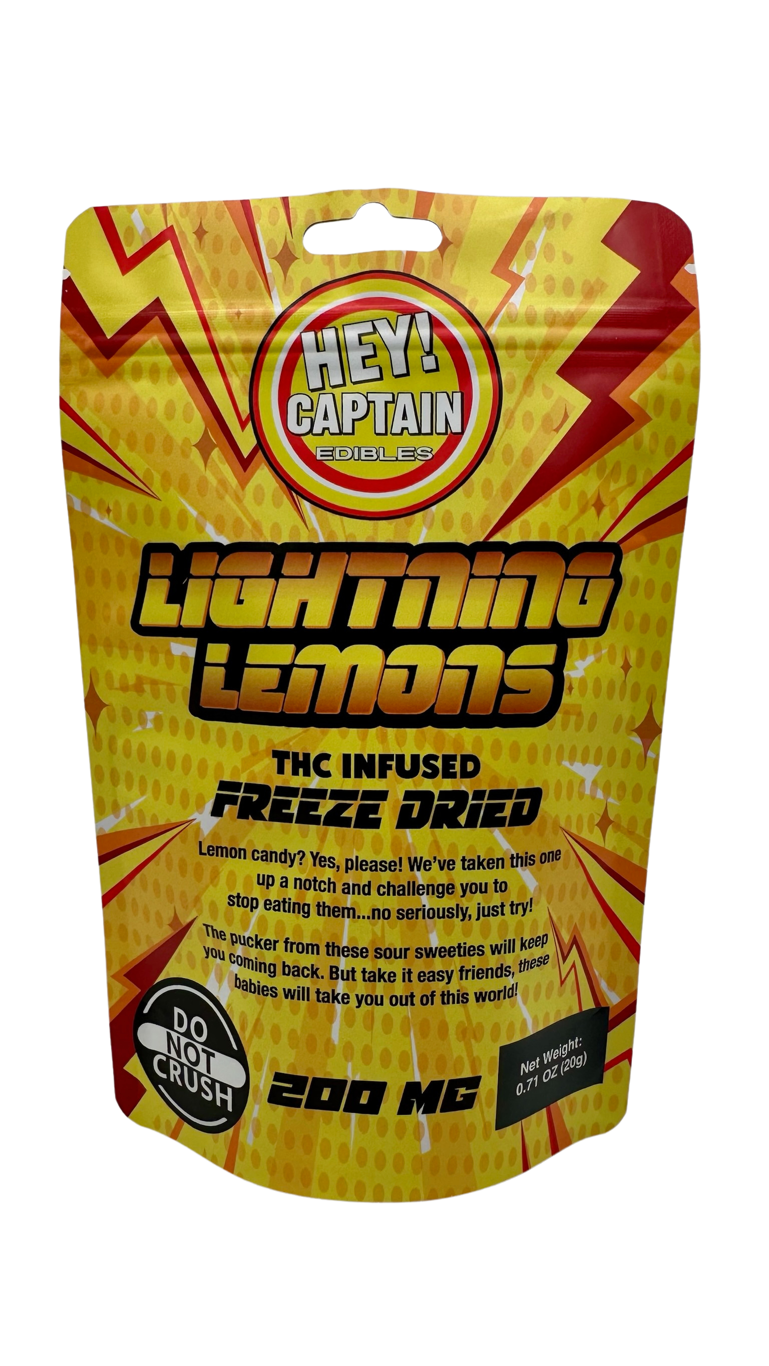Buy Hey! Captain | Lightning Lemons | Freeze Dried Candy | [200mg