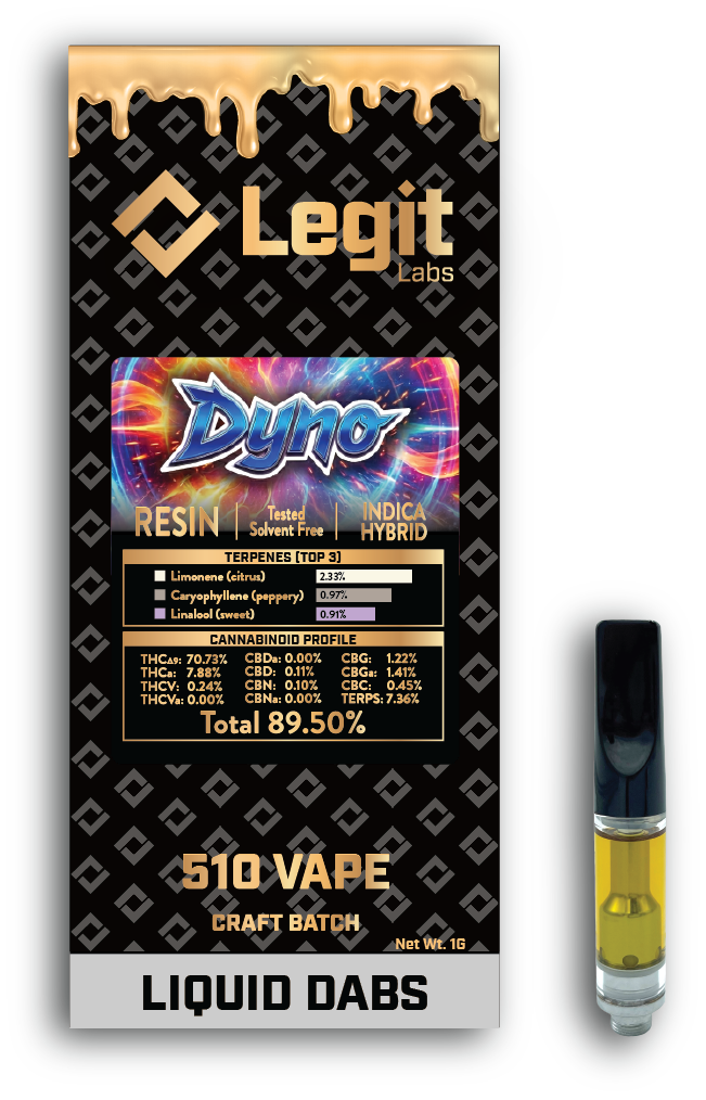 Buy Legit Labs | Dyno | Resin | 510 Cart | [1g] | Lake Life Farms Cannabis  & Marijuana in Lansing & Cedar Springs