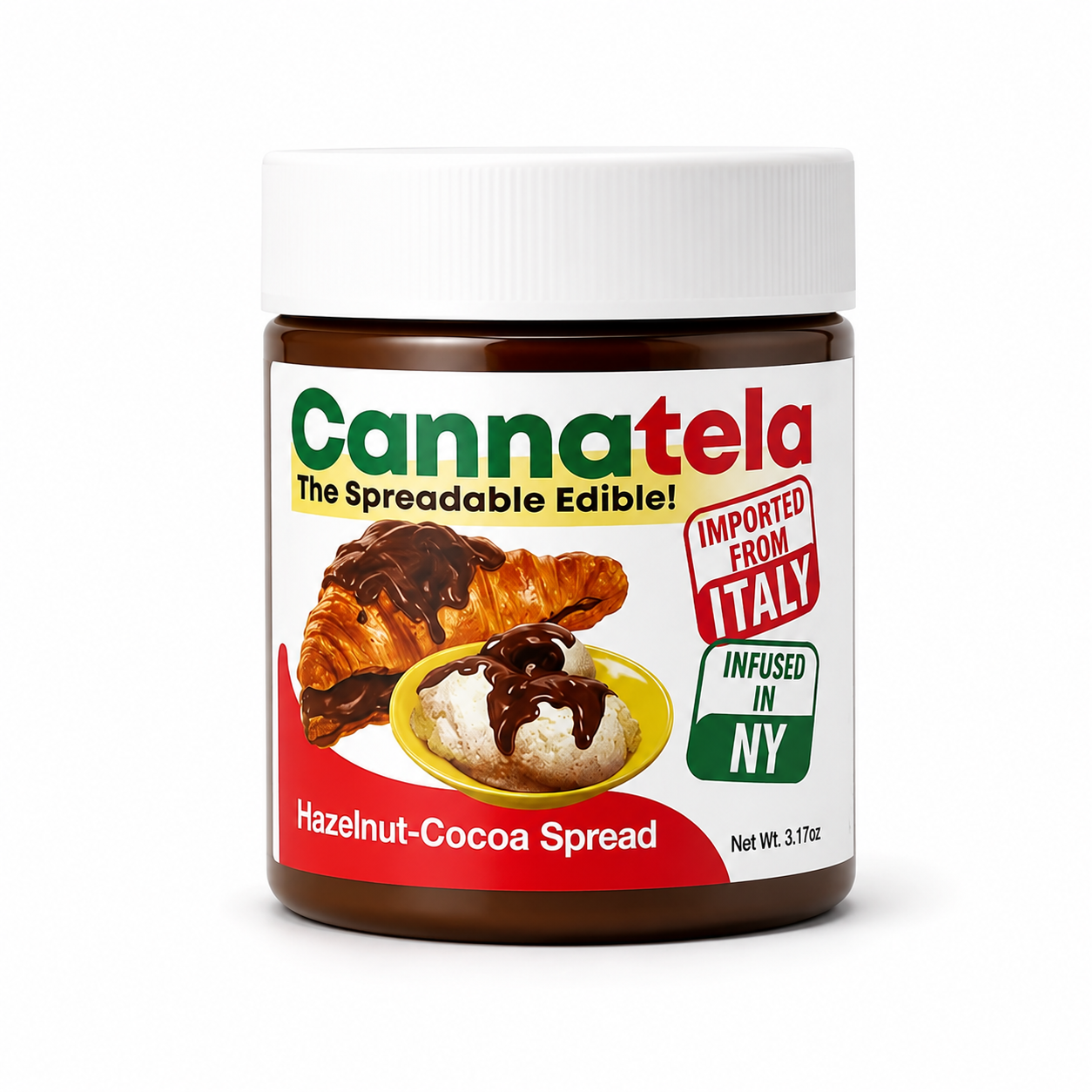 Cannatella - Hazelnut Cocoa Spread - 100 mg