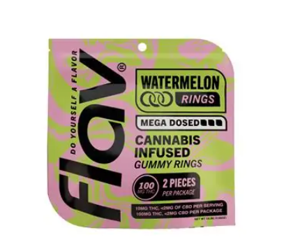 Watermelon - Mega Ring - 100 mg - 2 Pack