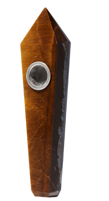 Tiger Eye - Jewel Pipe - One Size