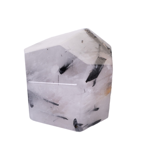 Tourmalinated Quartz - Faceted Incense Holder - One Size