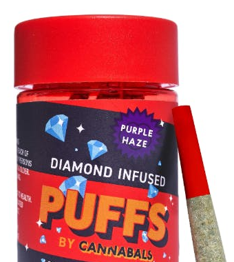 Purple Haze - Diamond Infused Puffs - 3.5 g - 7 Pack