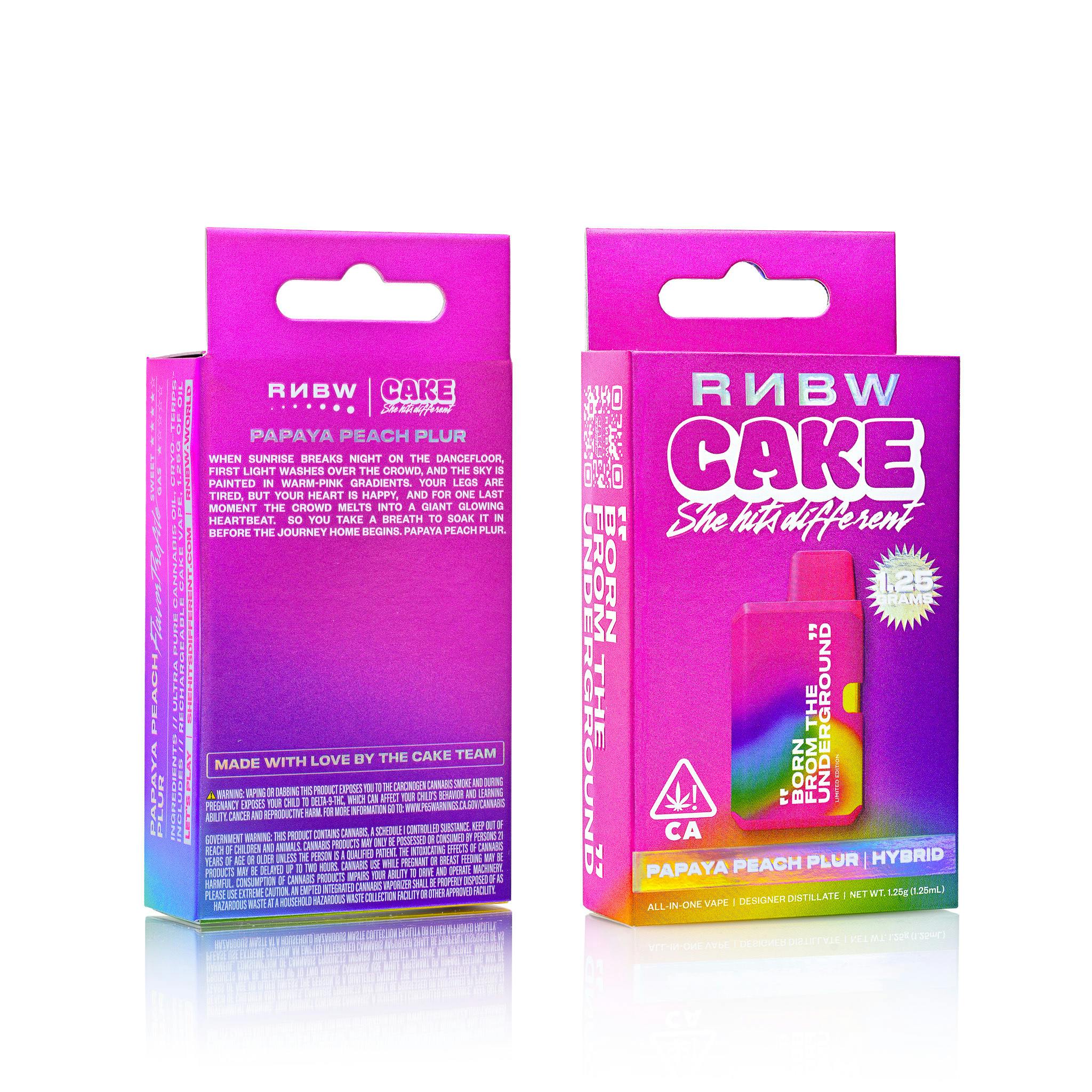 Cake Extracts: Rnbw - Papaya Peach Plur