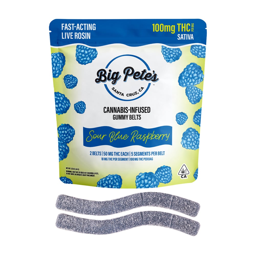 Big Pete's Treats: Sour Blue Raspberry Belt