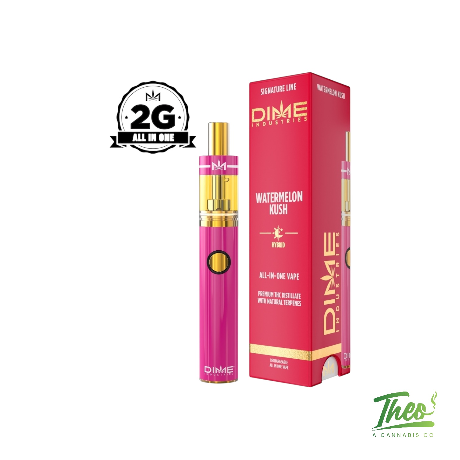 DIME INDUSTRIES - WATERMELON KUSH 2G DISPOSABLE