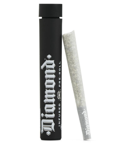 Raspberry Cough Diamond Infused Preroll