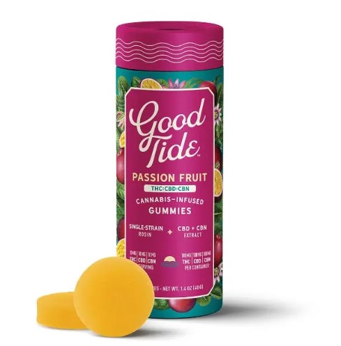 Passion Fruit Sleep Gummies 1:1:1 Thc:Cbd:Cbn 10 Pack