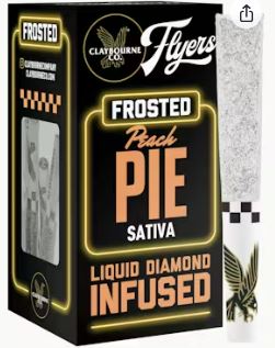Peach Pie Flyers Frosted Infused Prerolls 5pk