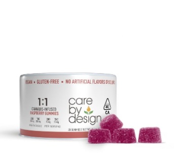 1:1 Raspberry Gummies   200 Mg   20 Pack
