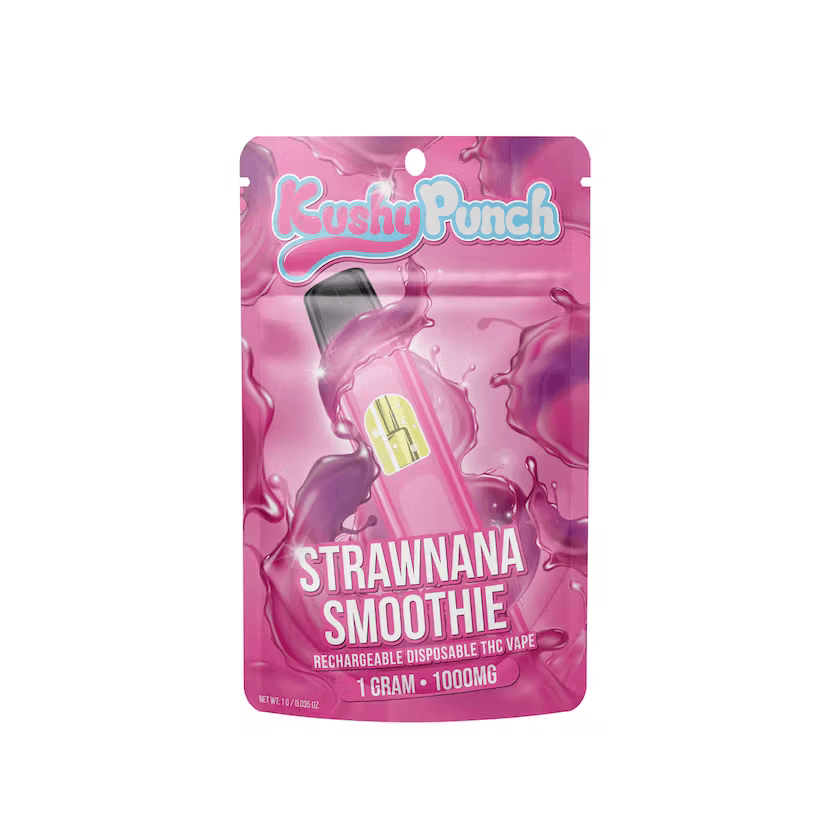 Kushy Punch — - STRAWNANA SMOOTHIE - 1G DISPOSABLE