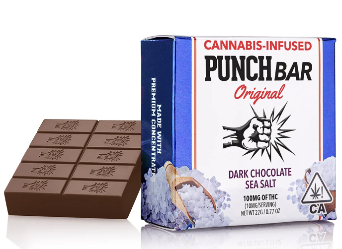 PUNCH BAR - DARK CHOCOLATE SEA SALT 100MG