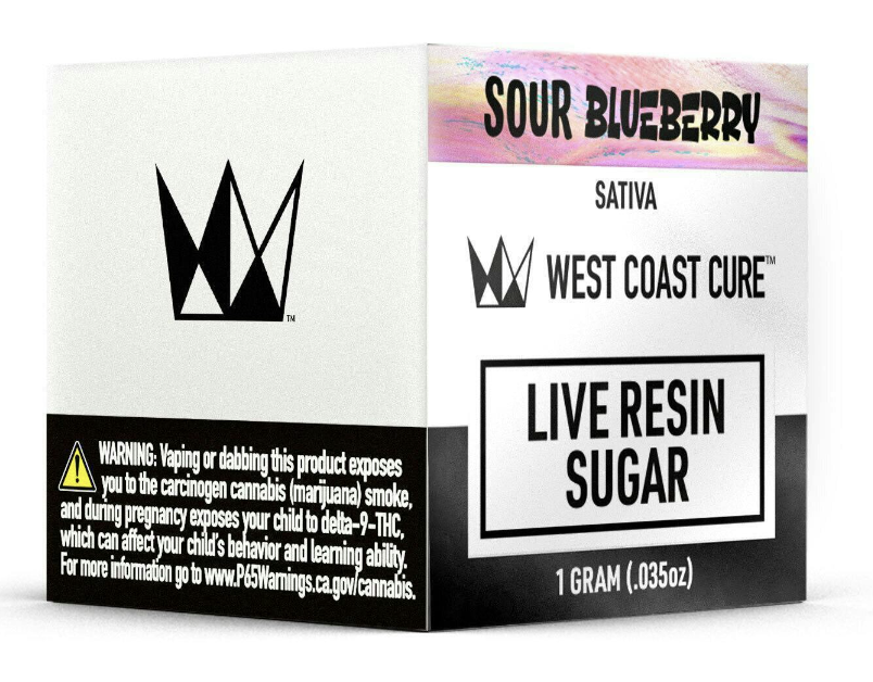 WEST COAST CURE - LIVE RESIN SUGAR - SOUR BLUEBERRY 1G