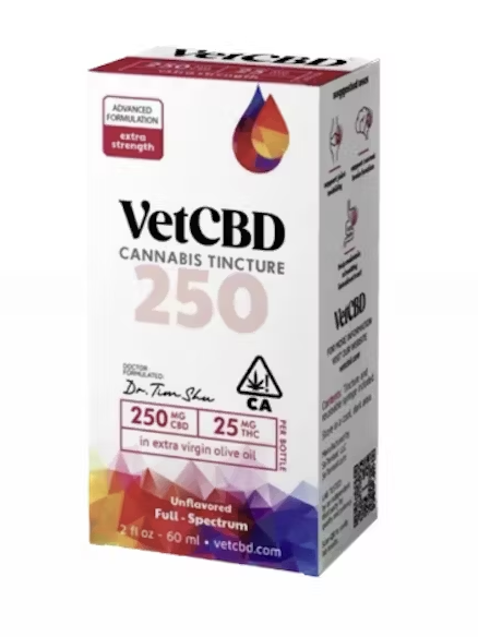 VETCBD - TINCTURE - EXTRA STRENGTH 250MG 2OZ