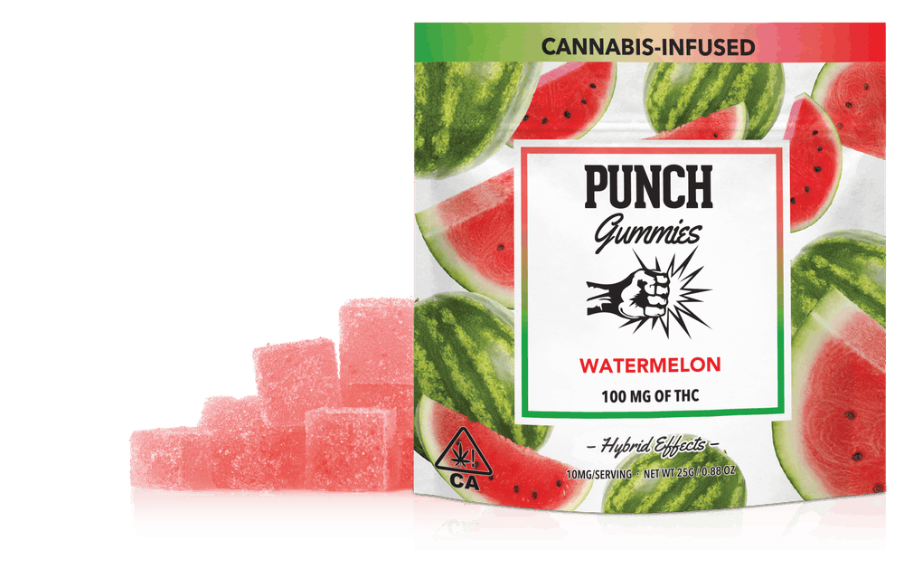 PUNCH GUMMIES - WATERMELON 100MG