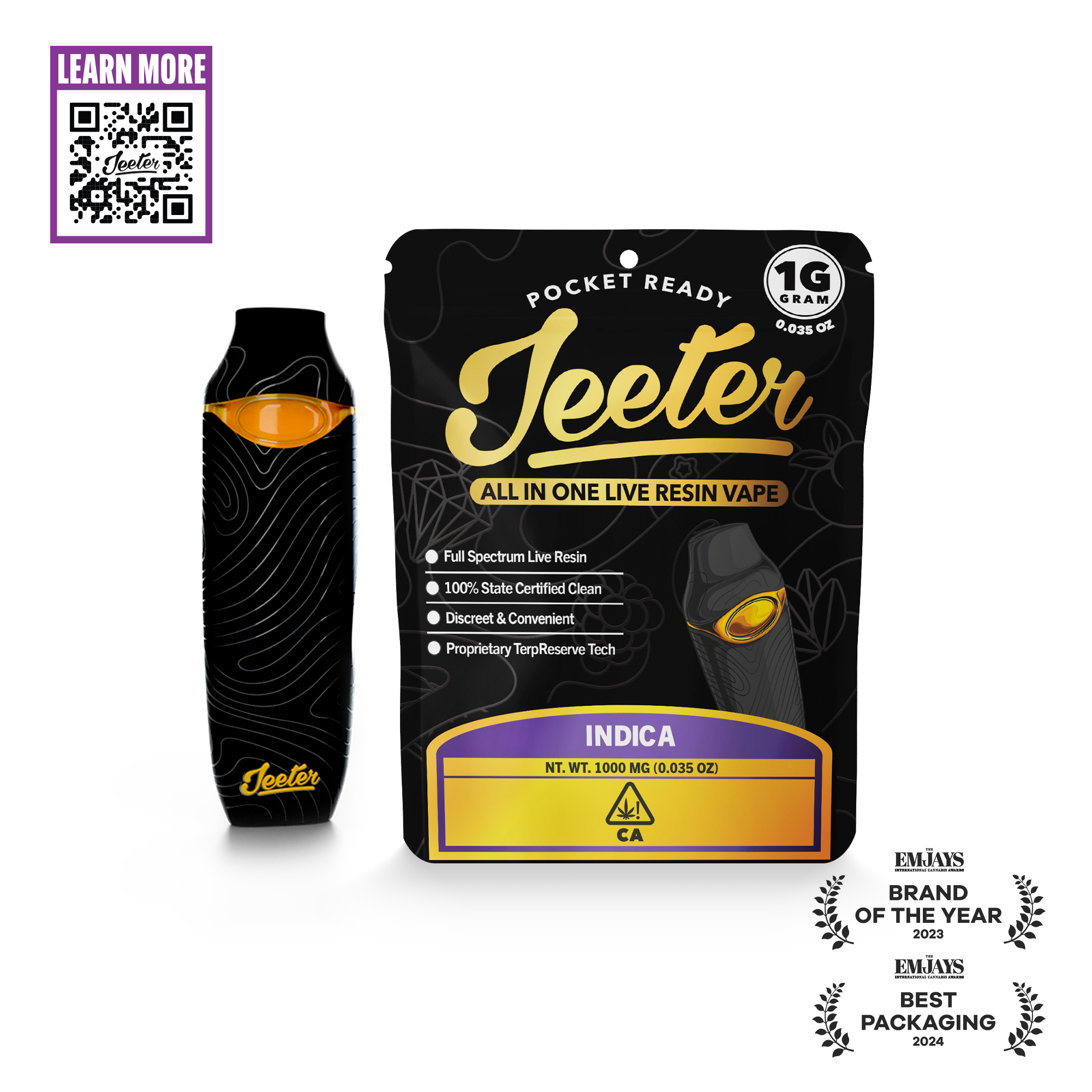 JEETER - LIVE RESIN ALL-IN-ONE - OG KUSH 1G
